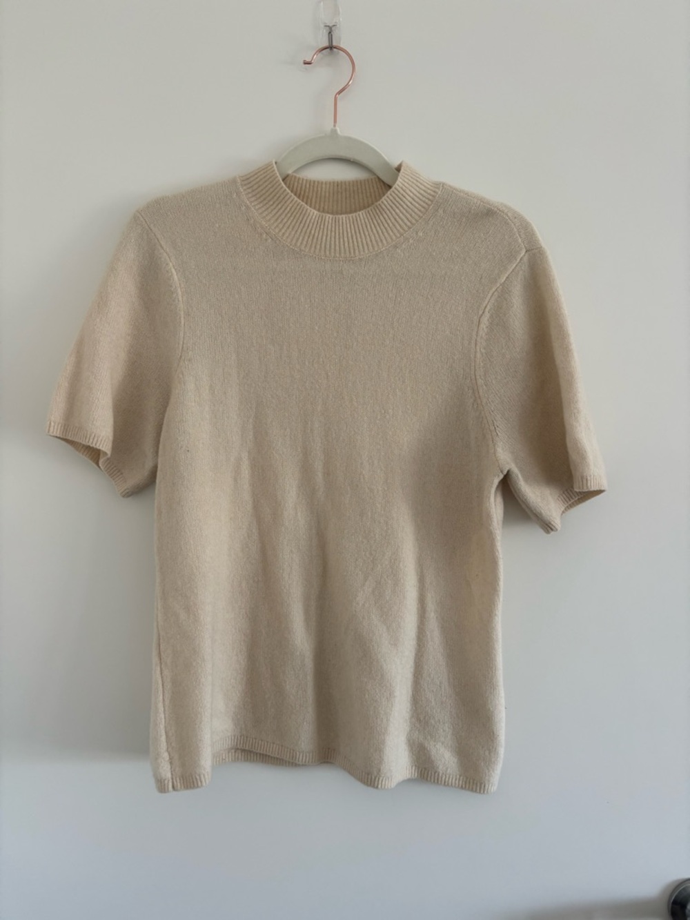Abercrombie and fitch merino wool blend short sleeve sweater